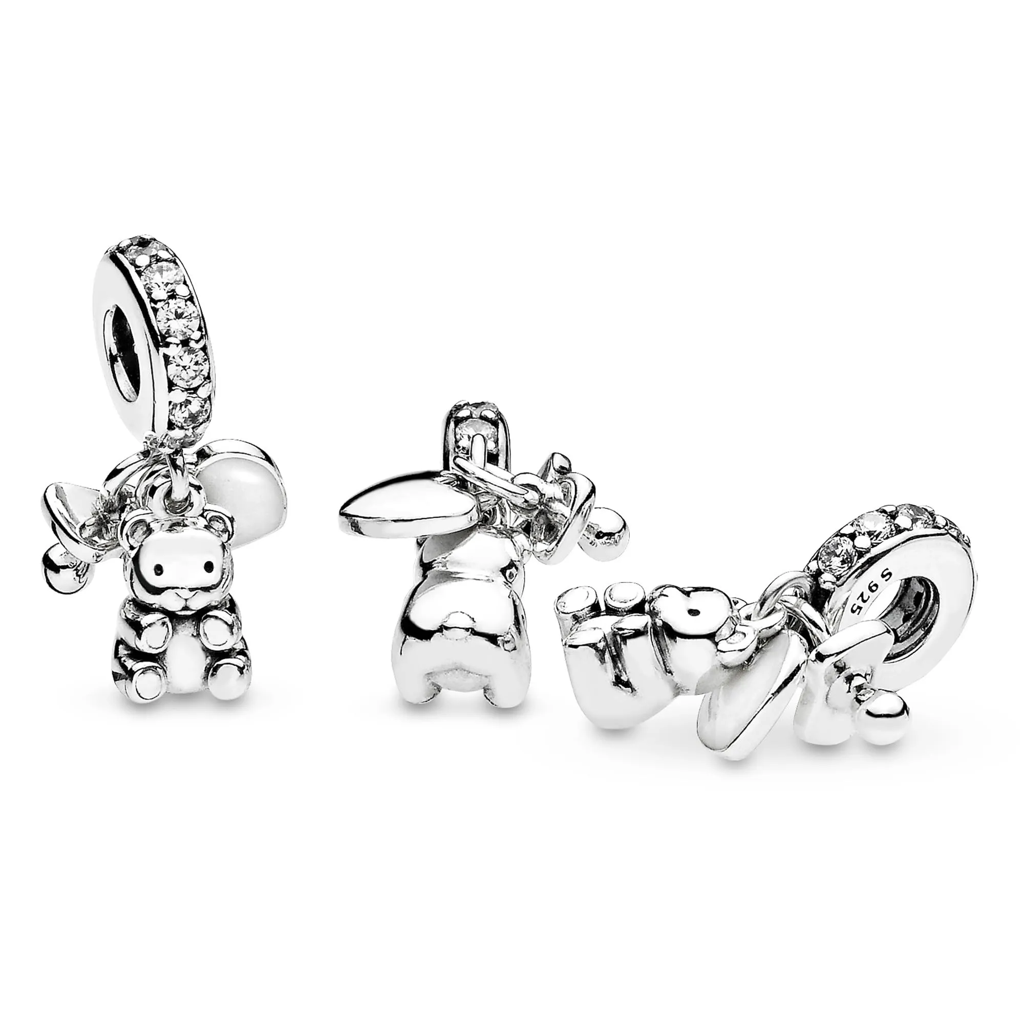 Pandora Passions Ciondolo in argento con zirconia cubica trasparente e smalto argentato - immagine 7