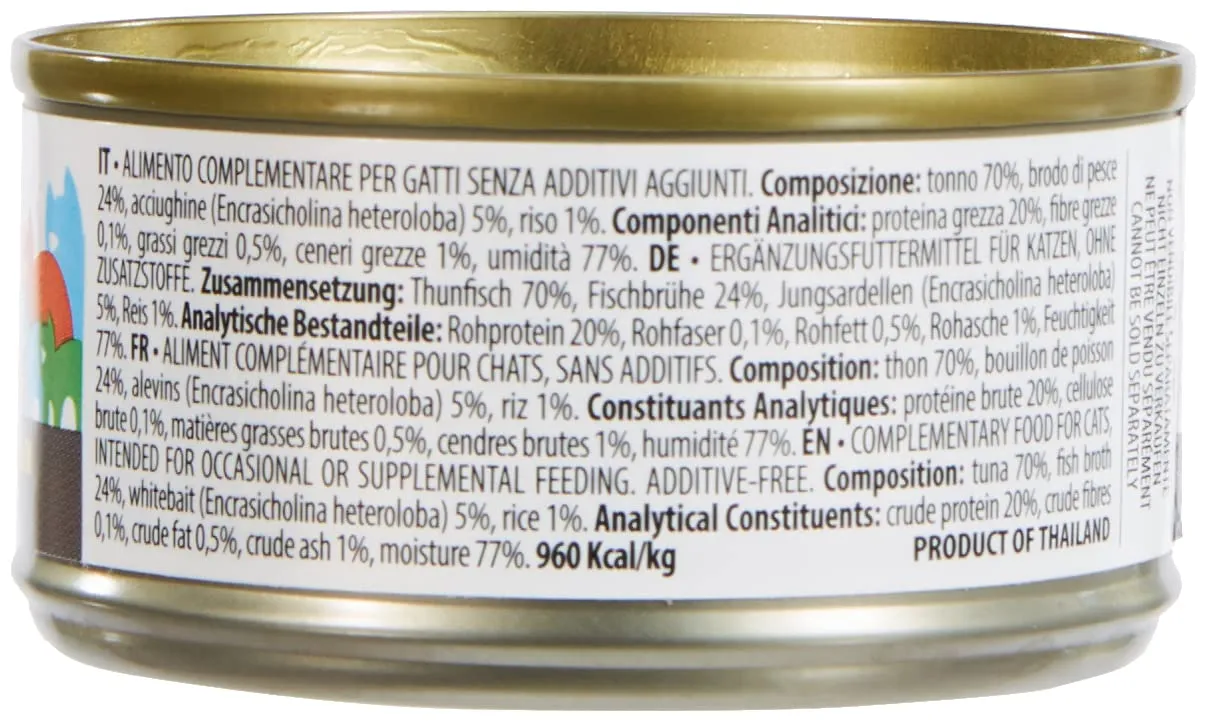 Almo Nature Mega Pack Tonno e Acciughine, Cibo Umido per Gatti Adulti, 6 x 70g - immagine 2