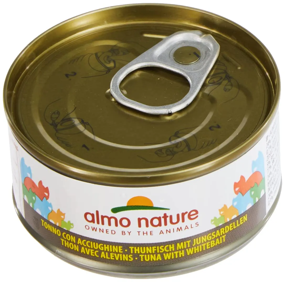 Almo Nature Mega Pack Tonno e Acciughine, Cibo Umido per Gatti Adulti, 6 x 70g - immagine 3