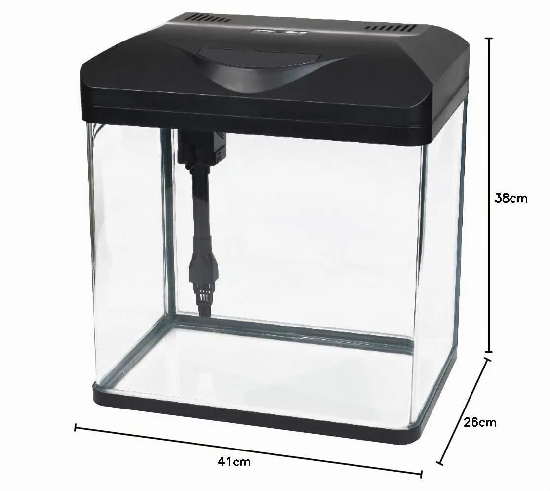 Amtra Laguna LED 40 - Acquario in vetro 30 litri con coperchio, illuminazione a LED e filtro, 38x26x41 cm - immagine 7