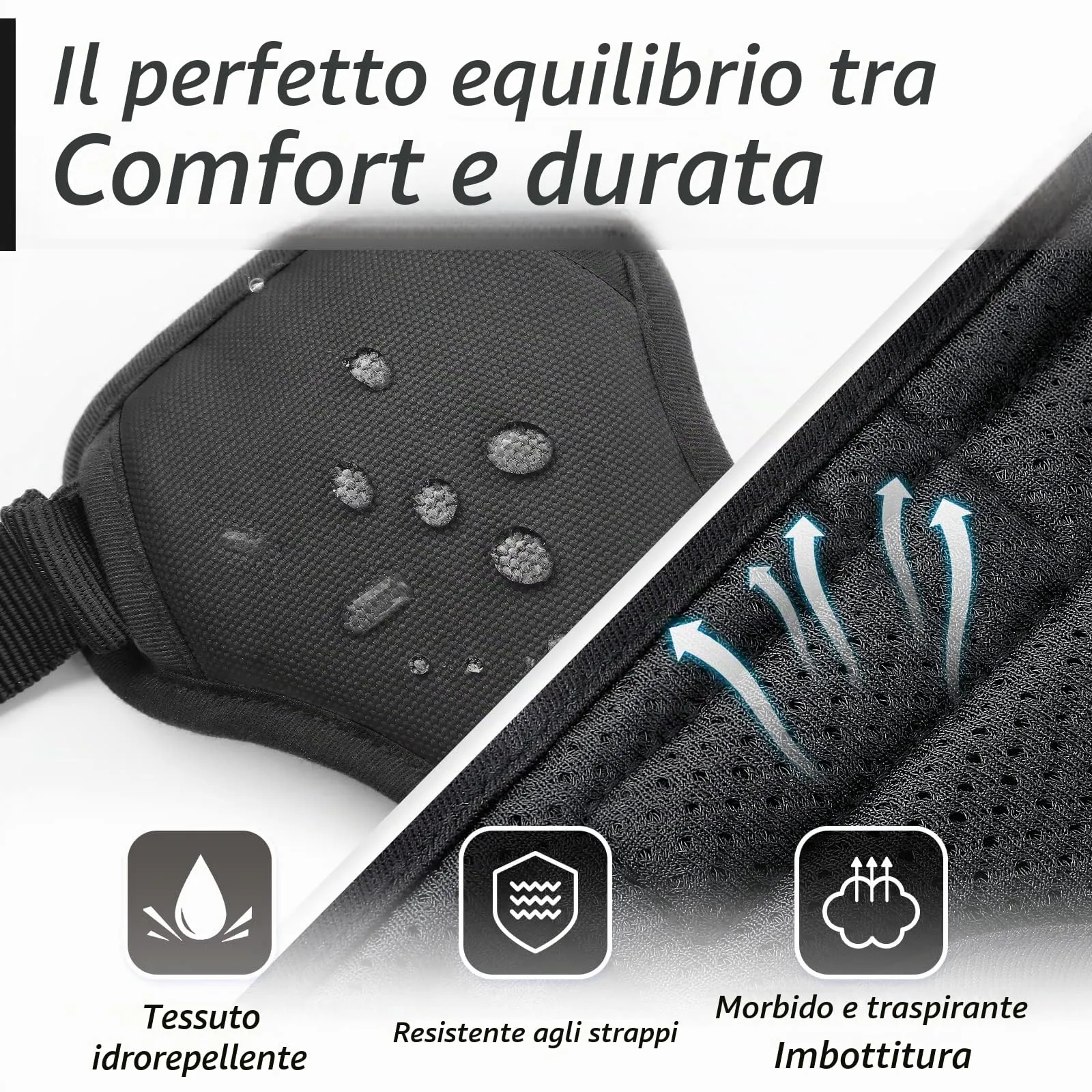 Eagloo Pettorina Cane ad H Anti Tiro, Nera, XL - immagine 7