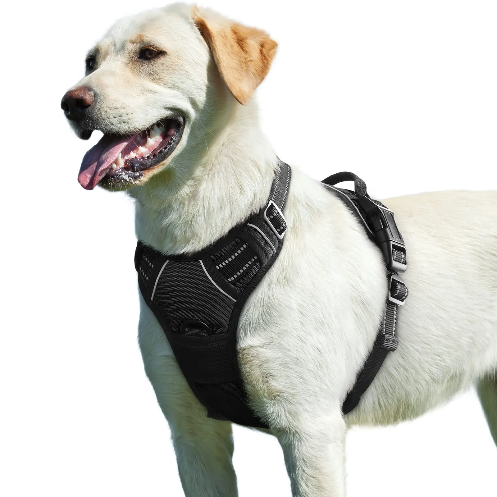 Eagloo Pettorina Cane Anti Tiro, Taglia L, Nera - immagine 1