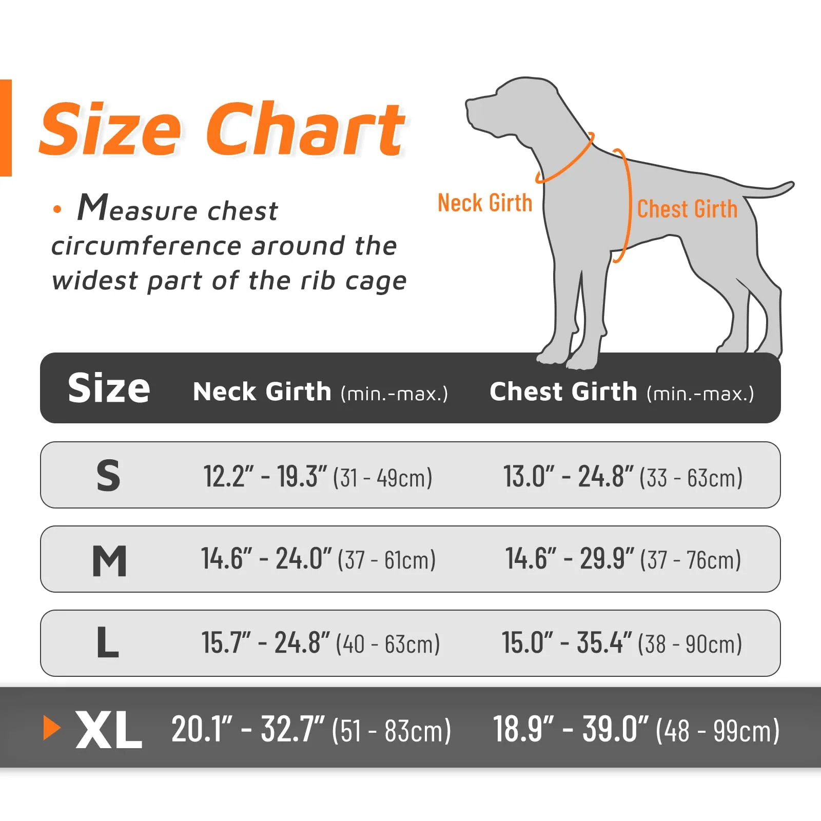 Eagloo Pettorina Cane Anti Tiro, Arancio, XL - immagine 2