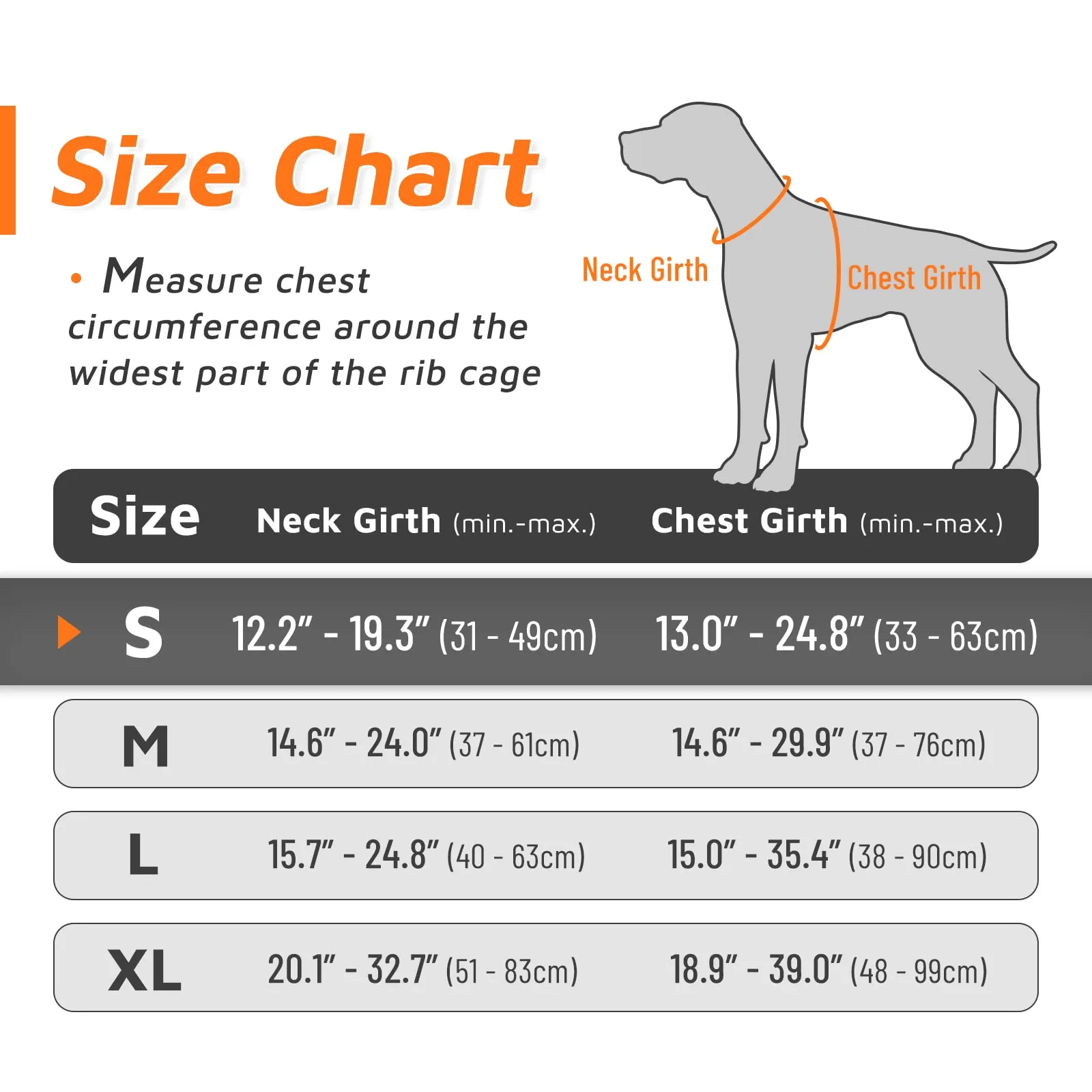 Eagloo Pettorina Cane ad H Anti Tiro, Arancio, Taglia S - immagine 2