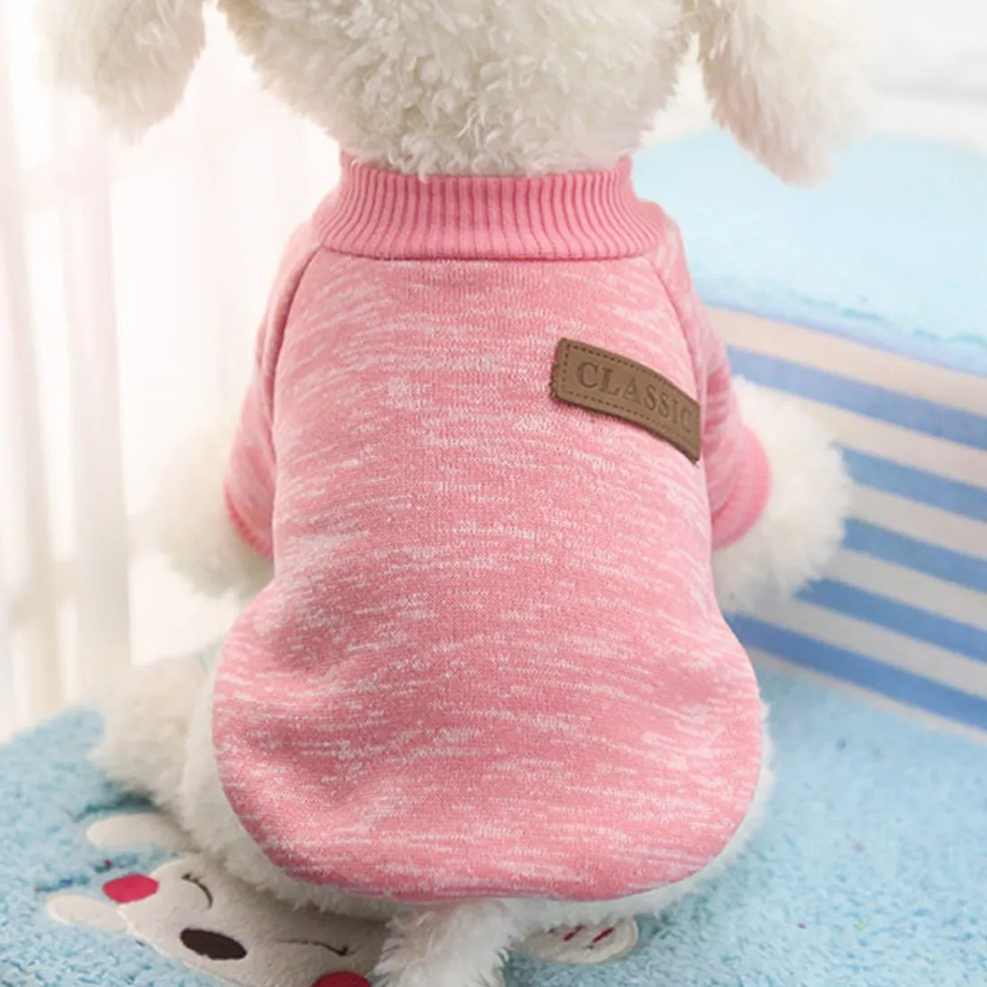 Idepet Maglione per animali domestici, Rosa, L - immagine 1