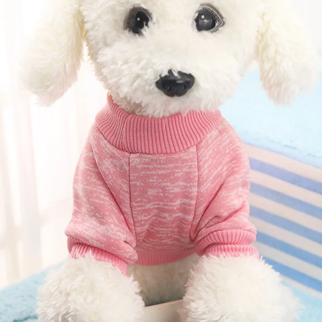 Idepet Maglione per animali domestici, Rosa, L - immagine 2
