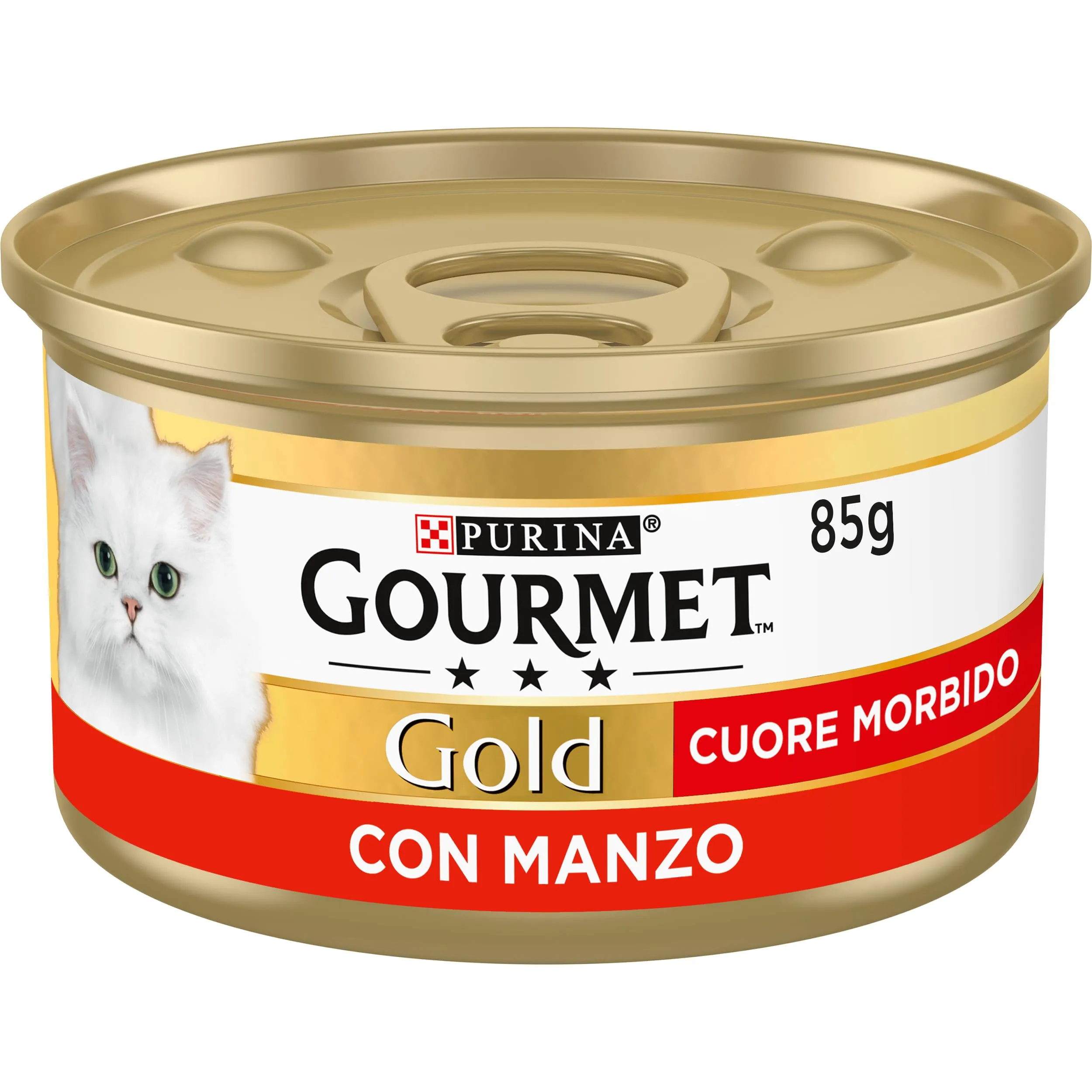 Gourmet Gold Cuore Morbido Cibo Umido per Gatti con Manzo, 85 g - immagine 1