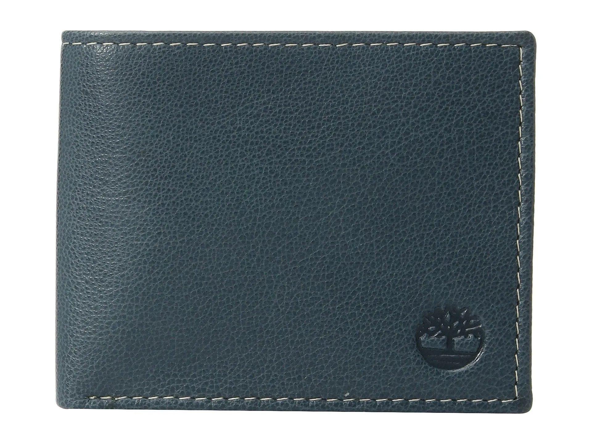 Timberland Men's Leather Wallet with Attached Flip Pocket, Navy Blix, One Size - immagine 1