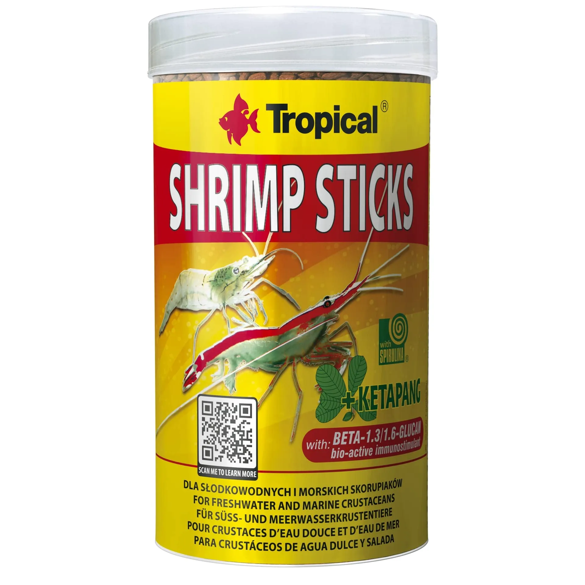 Tropical Shrimp Sticks for Freshwater and Marine Crustaceans, 250ml / 138g - immagine 1