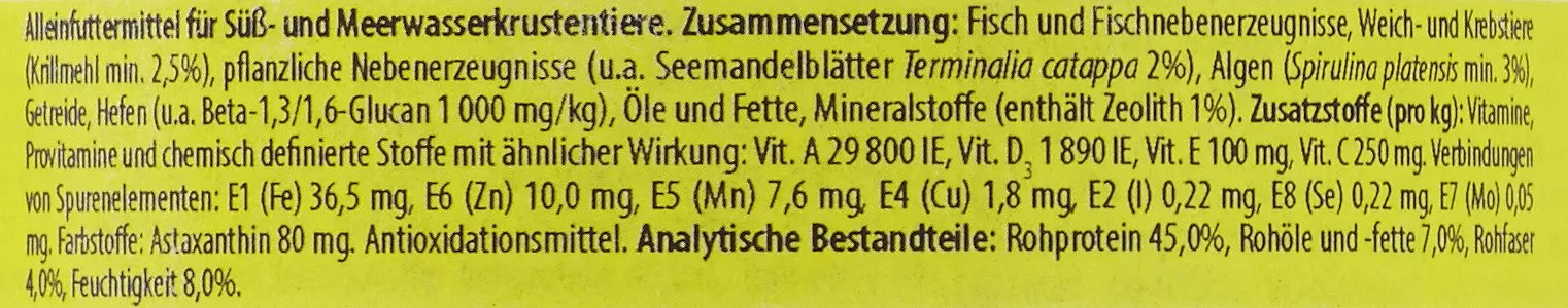 Tropical Shrimp Sticks for Freshwater and Marine Crustaceans, 250ml / 138g - immagine 4