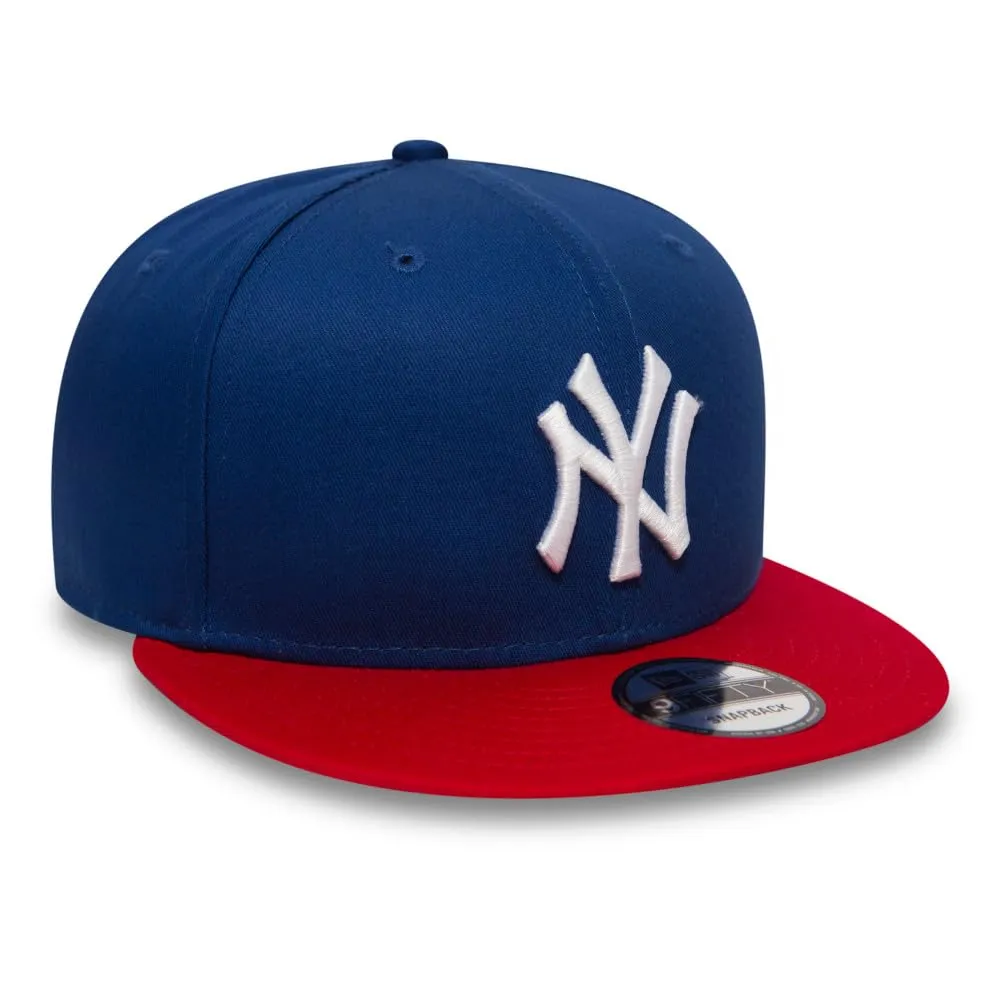 New Era MLB 9Fifty New York Yankees Snapback Cap, Scarlet Red Black White, S - immagine 2