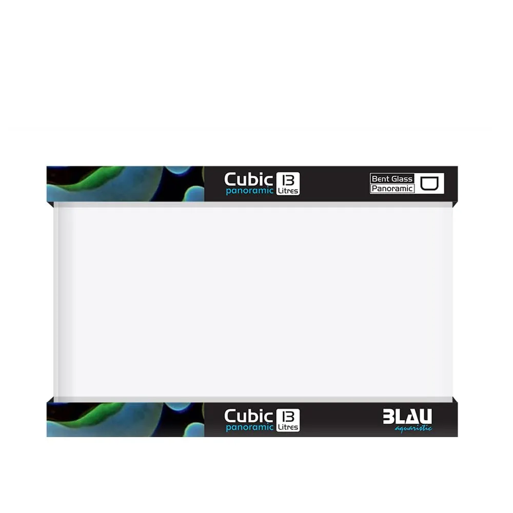 Blau Aquaristic Cubic Panoramic 31x18x24 cm 13 Litri - immagine 1