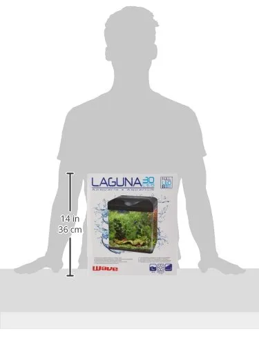 Croci Amtra Wave Laguna Led 30 Acquario, 18 L, 30 x 23.5 x 34.5 cm, Nero - immagine 8