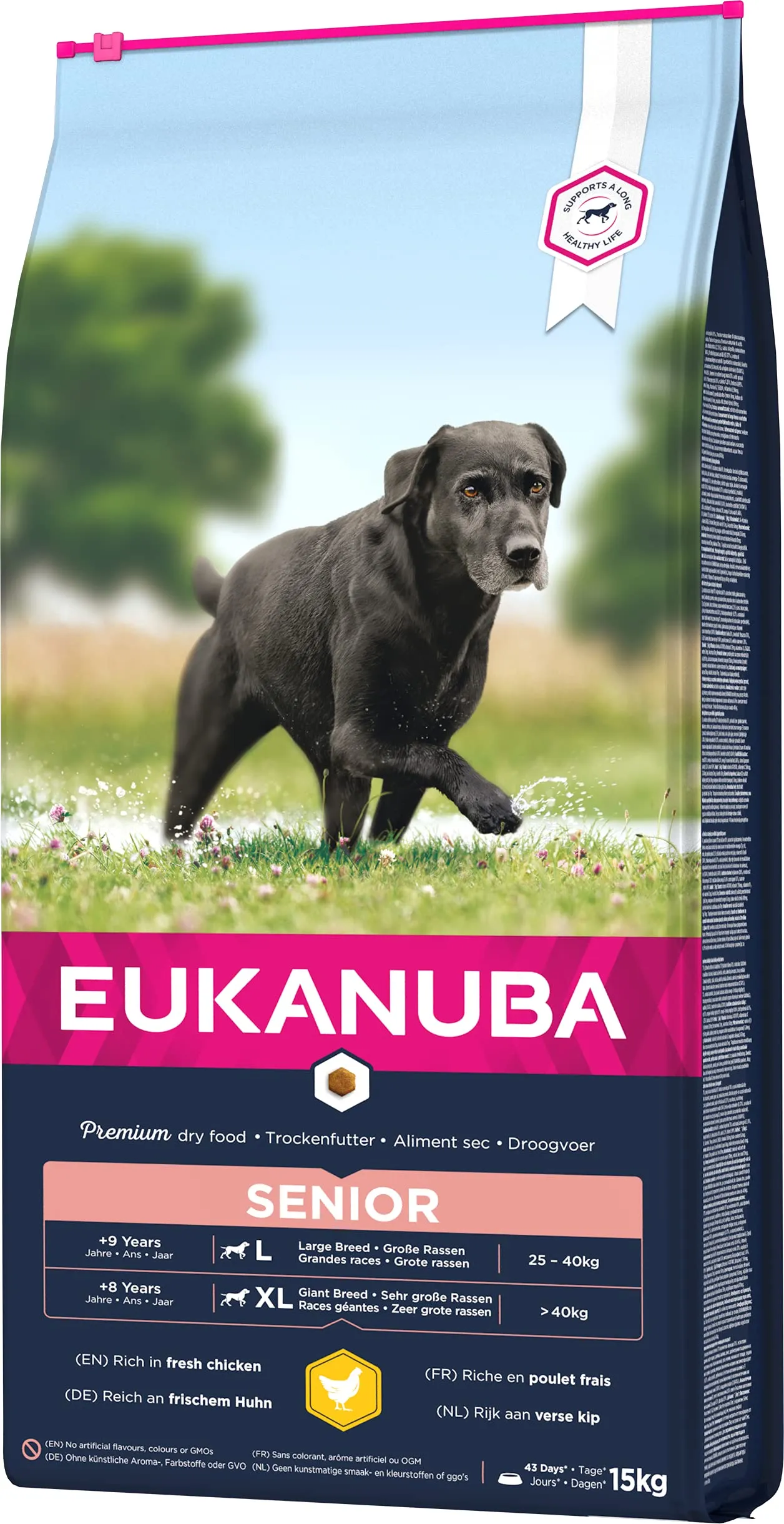 Eukanuba Cibo per cani senior razze grandi al pollo fresco, 15 kg - immagine 7