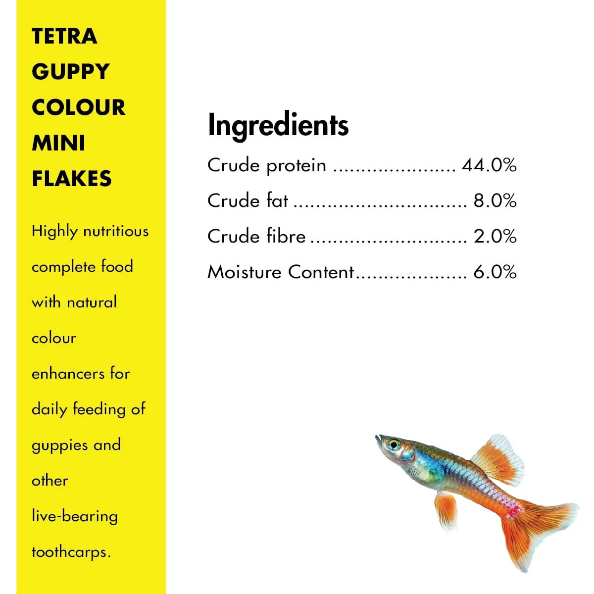 Tetra Guppy Colour, Mangime per Guppy, 100 ml - immagine 5