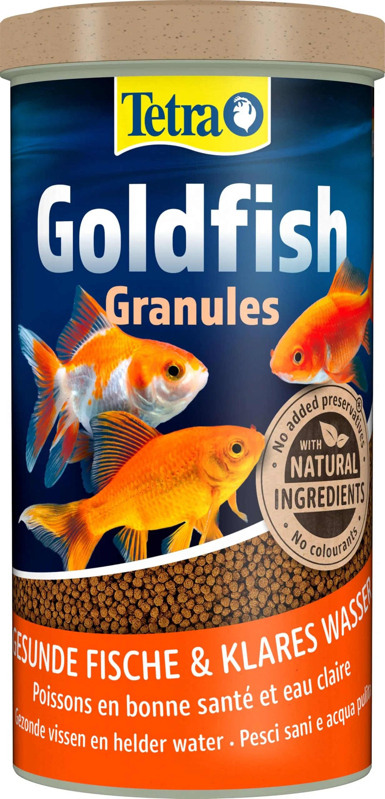 Tetra Goldfish Granules, Mangime per Pesci Rossi e d'Acqua Fredda, 1 L - immagine 1
