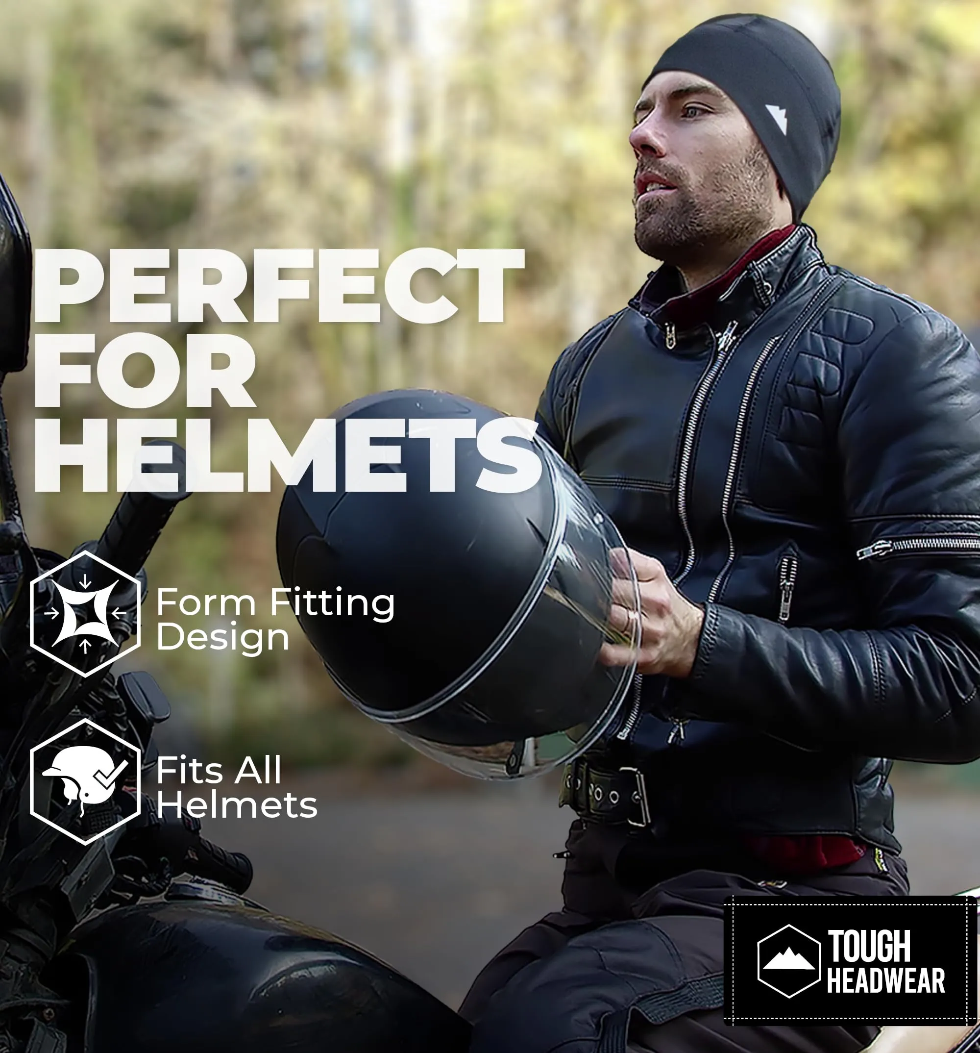 Tough Headwear Sottocasco Moto Termico Invernale, Set di 2, Taglia Unica - immagine 6
