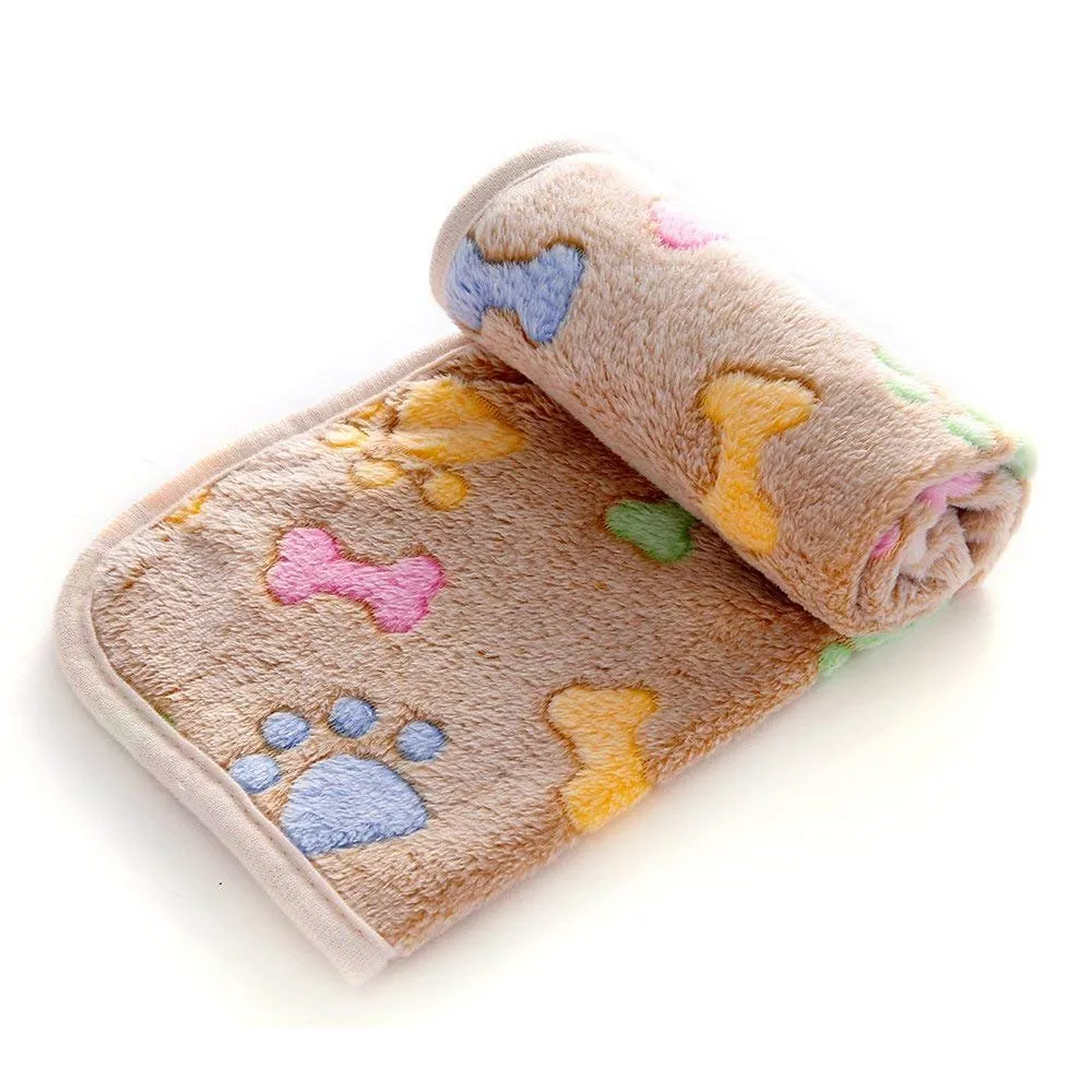 luciphia Coperta per Cane e Gatto in Flanella, Osso, Medium (76 x 52cm), 3 Pezzi - immagine 5