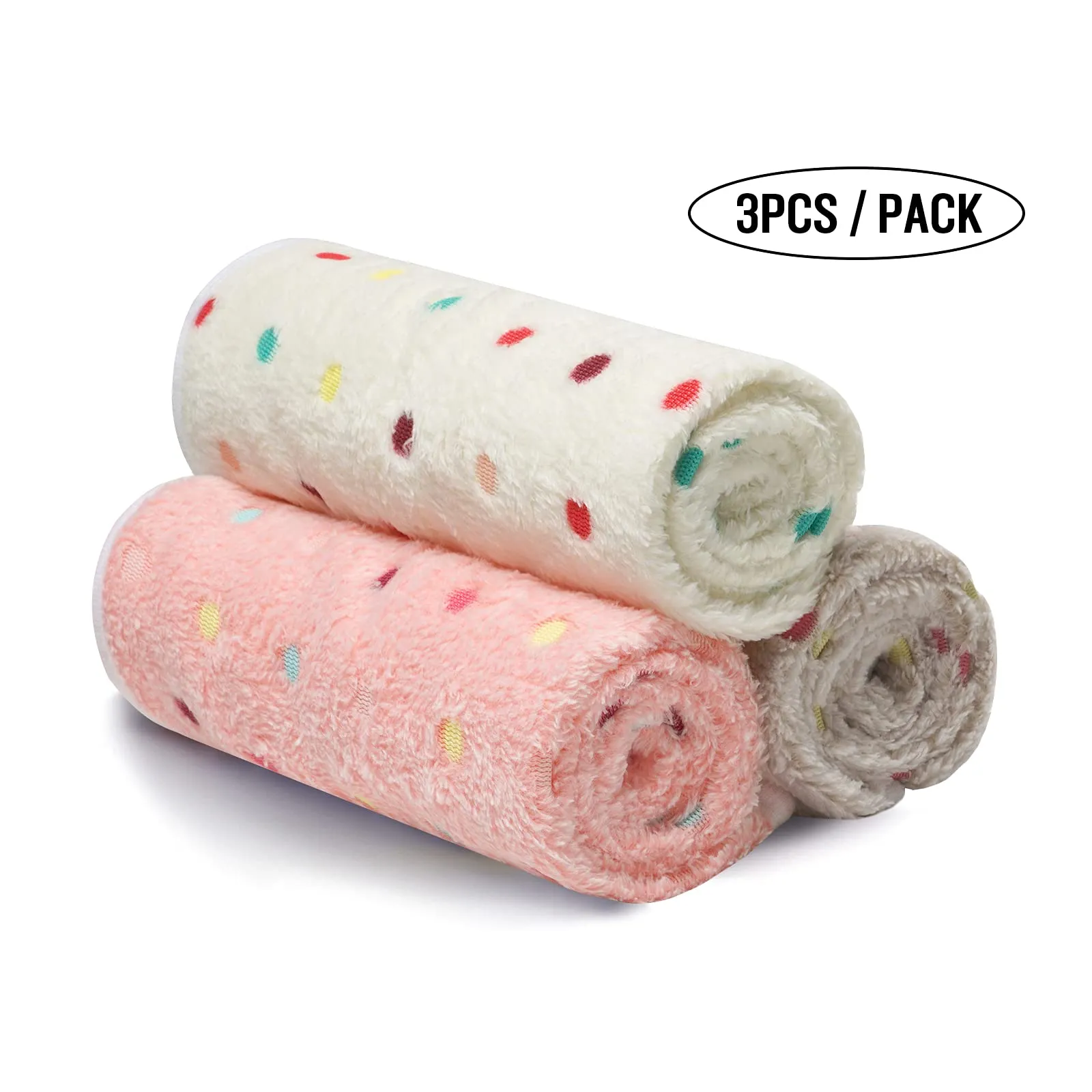 luciphia Coperta per Cane e Gatto in Flanella, Set da 3 Pezzi, Small (60 x 40cm), Tonto - immagine 5