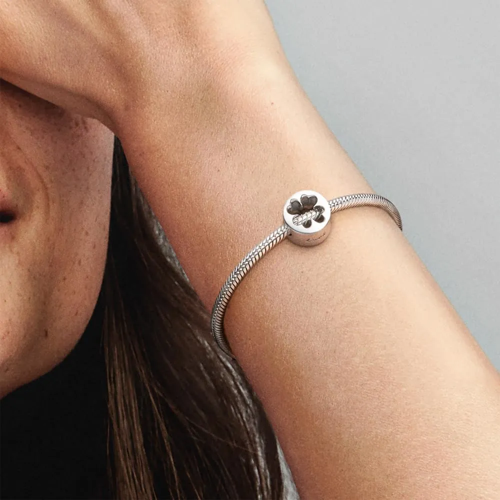 Pandora Ciondolo in argento con trifoglio traforato - immagine 5