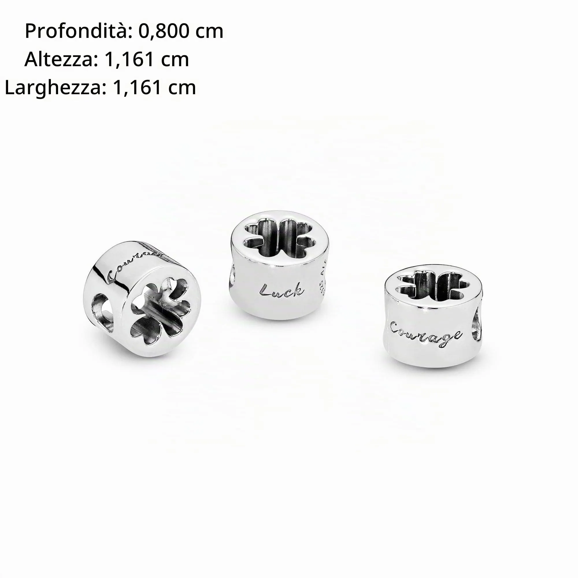 Pandora Ciondolo in argento con trifoglio traforato - immagine 6