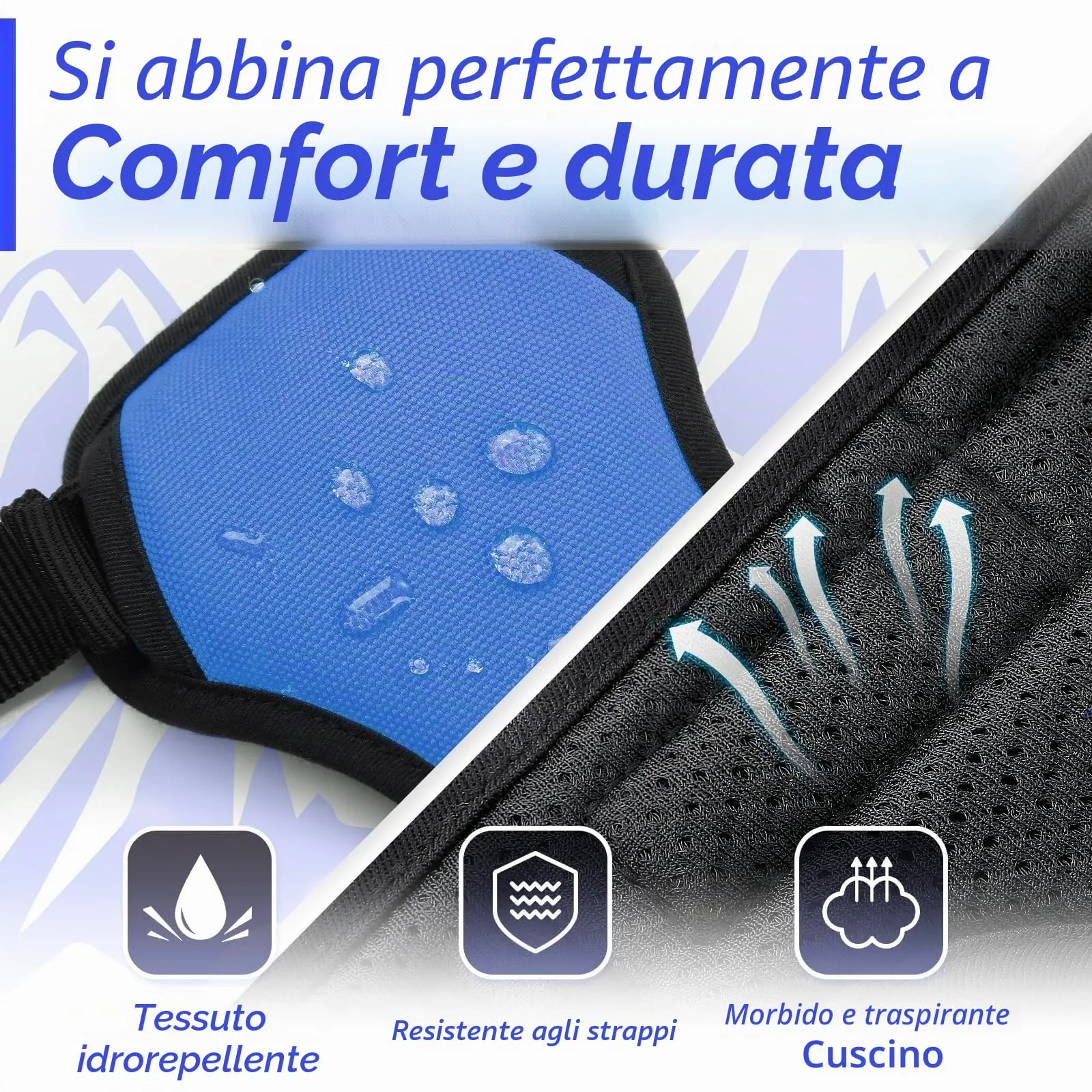 Eagloo Pettorina Cane ad H Anti Tiro, Blu, Taglia S - immagine 7
