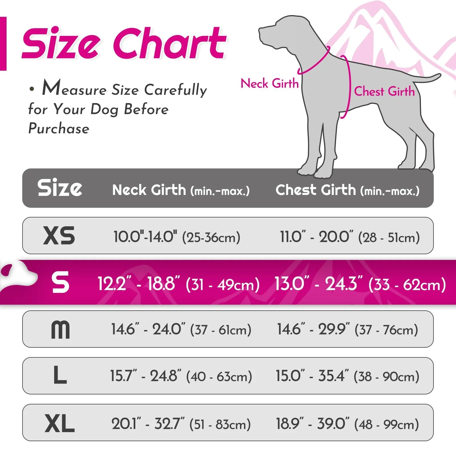 Eagloo Pettorina Cane ad H, Rosa Rossa, Taglia S - immagine 2