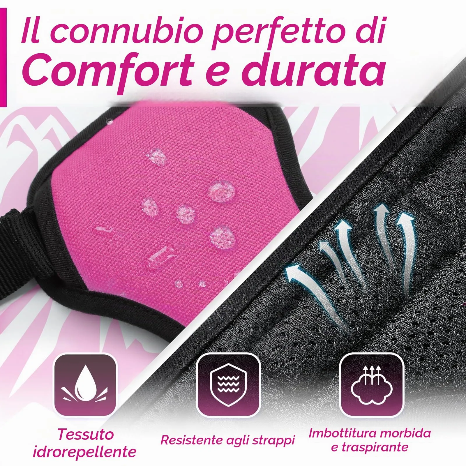 Eagloo Pettorina Cane ad H, Rosa Rossa, Taglia S - immagine 7