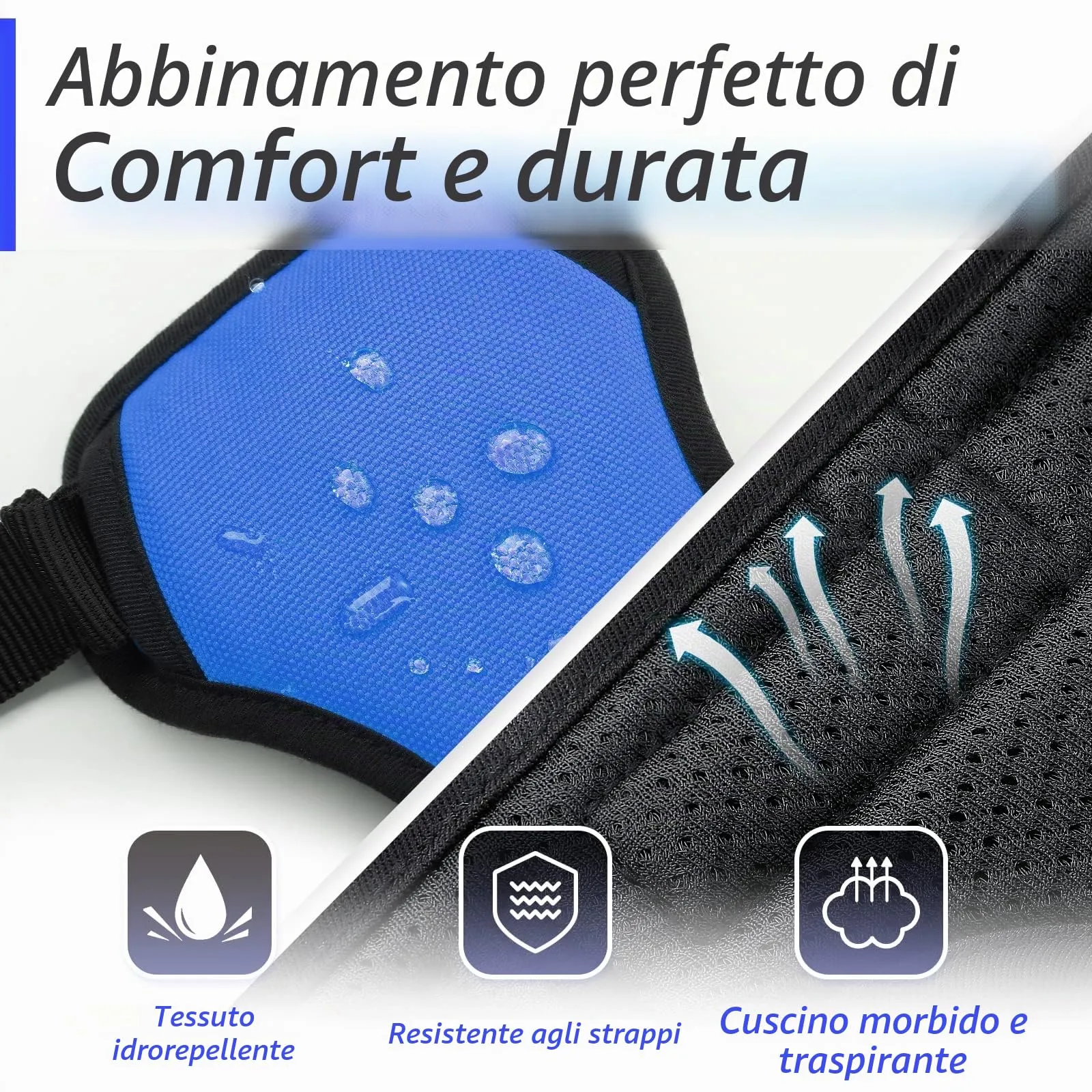 Eagloo Pettorina Cane Anti Tiro, Taglia M, Blu - immagine 7