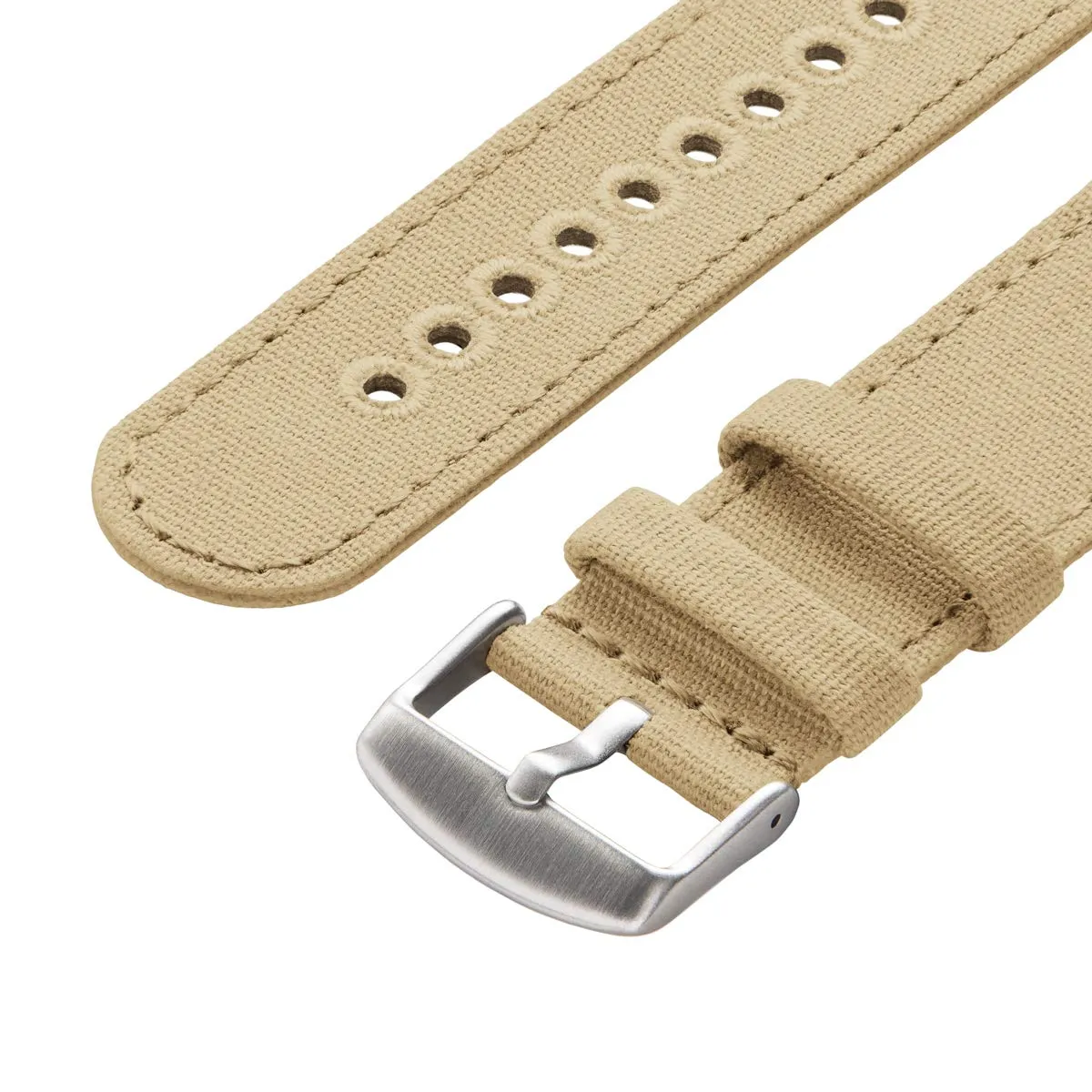 Archer Watch Straps Cinturino in Tela a Sgancio Rapido, Sabbia, 22mm - immagine 4