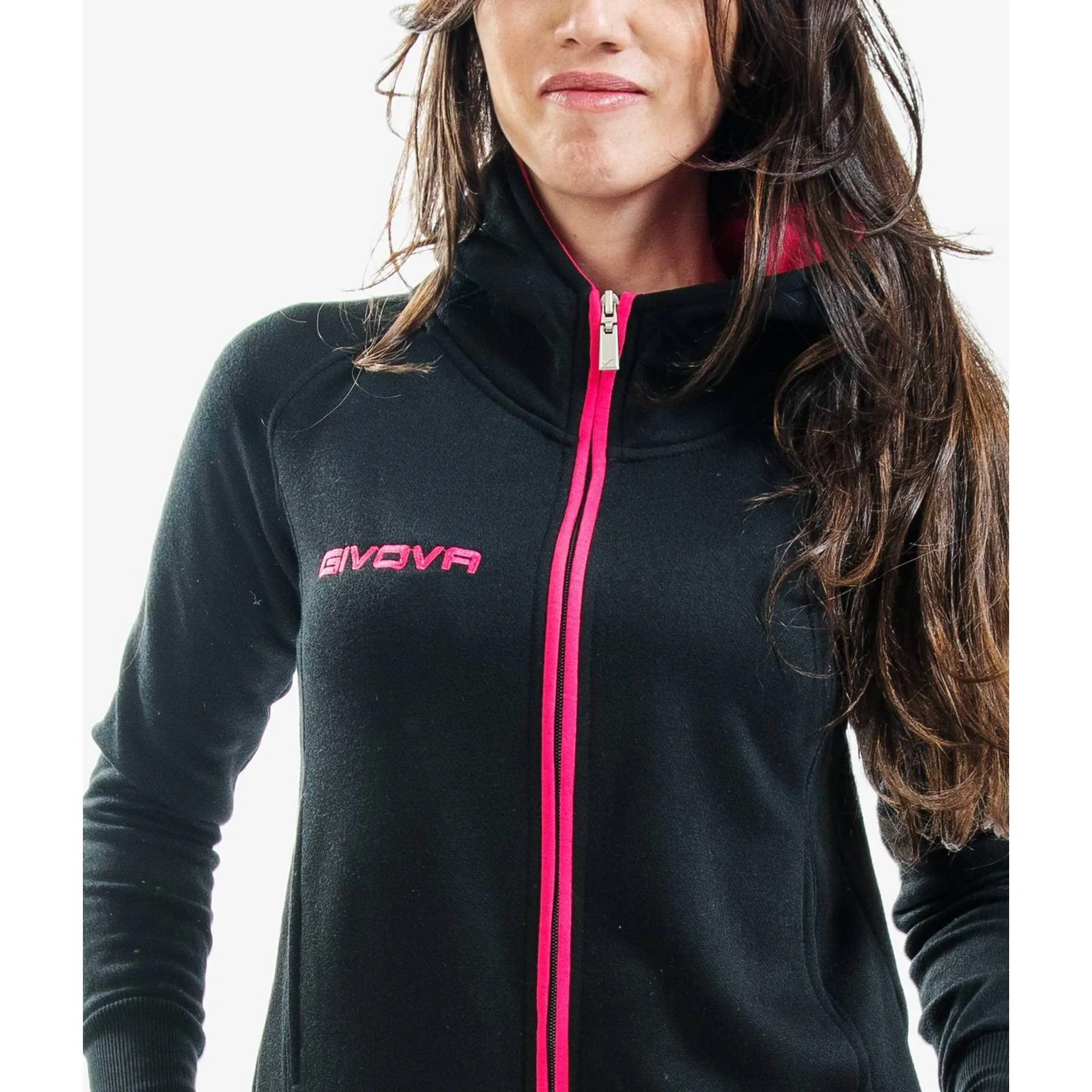 Givova Star New LFB26 Tuta Donna, Nero/Fuxia, S - immagine 3