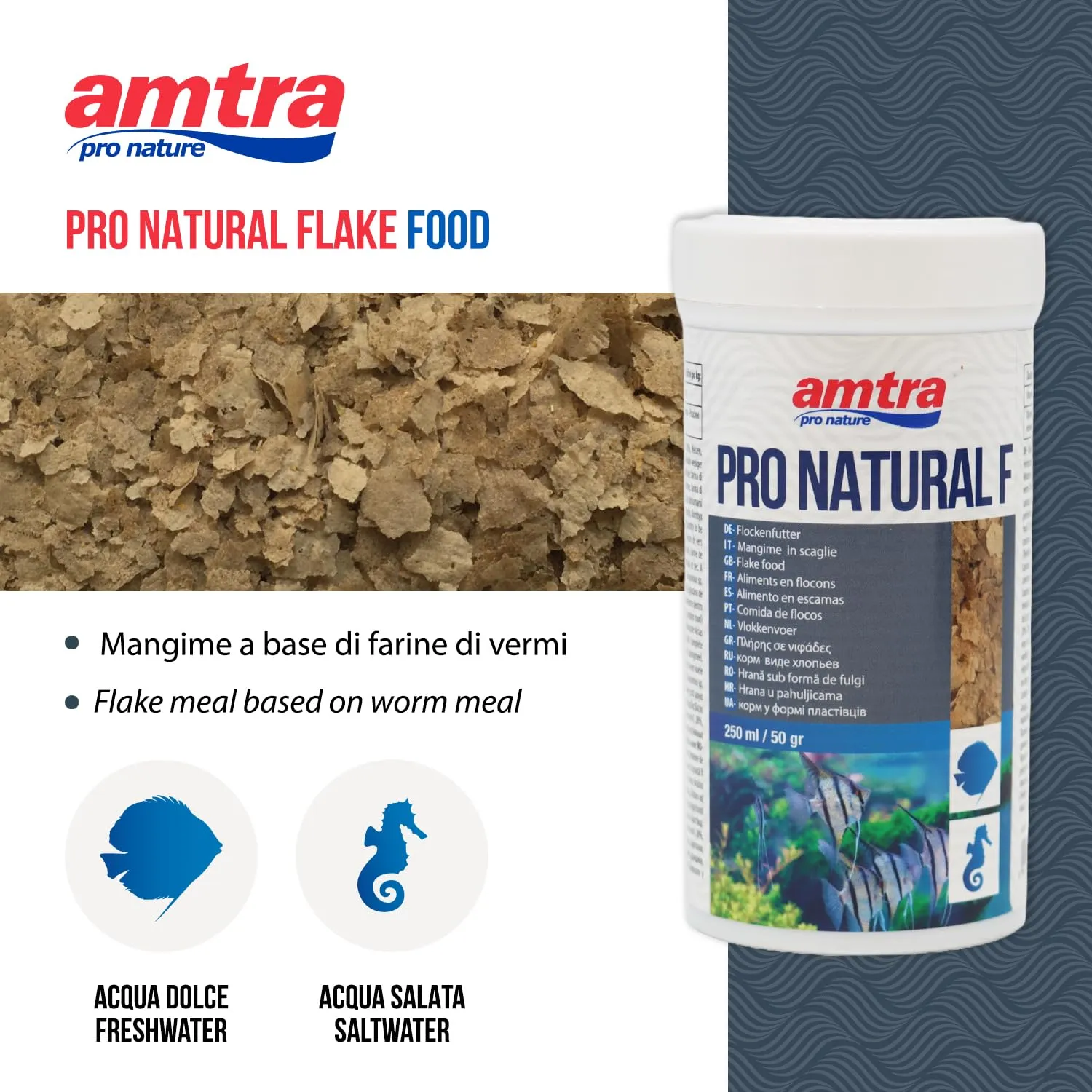Amtra Pro Natural Flake 250 ml - immagine 3
