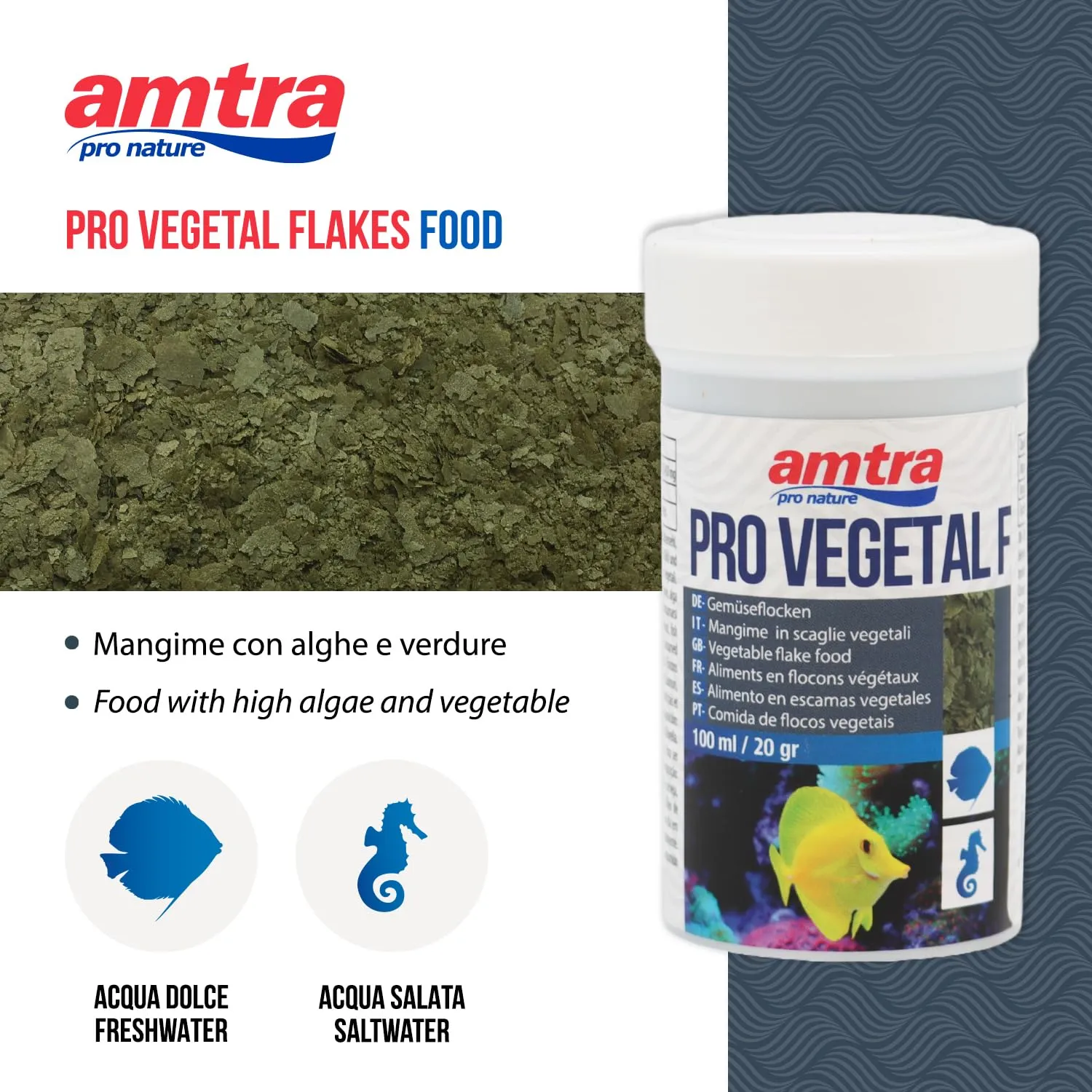 Amtra Pro Vegetal Flake 100 ml - immagine 3