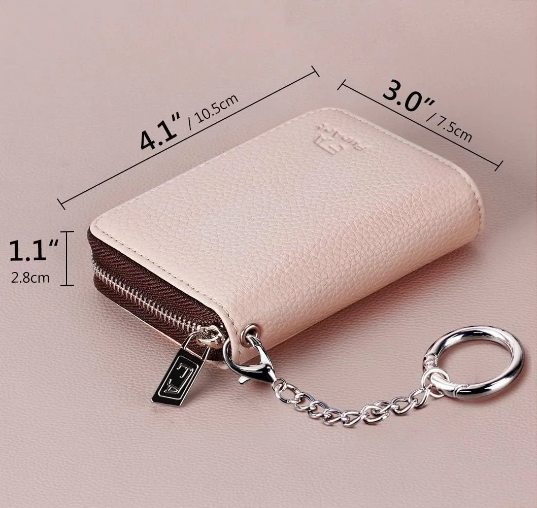 FurArt Porta Carte di Credito con Blocco RFID e Cerniera per Donna e Uomo - immagine 4