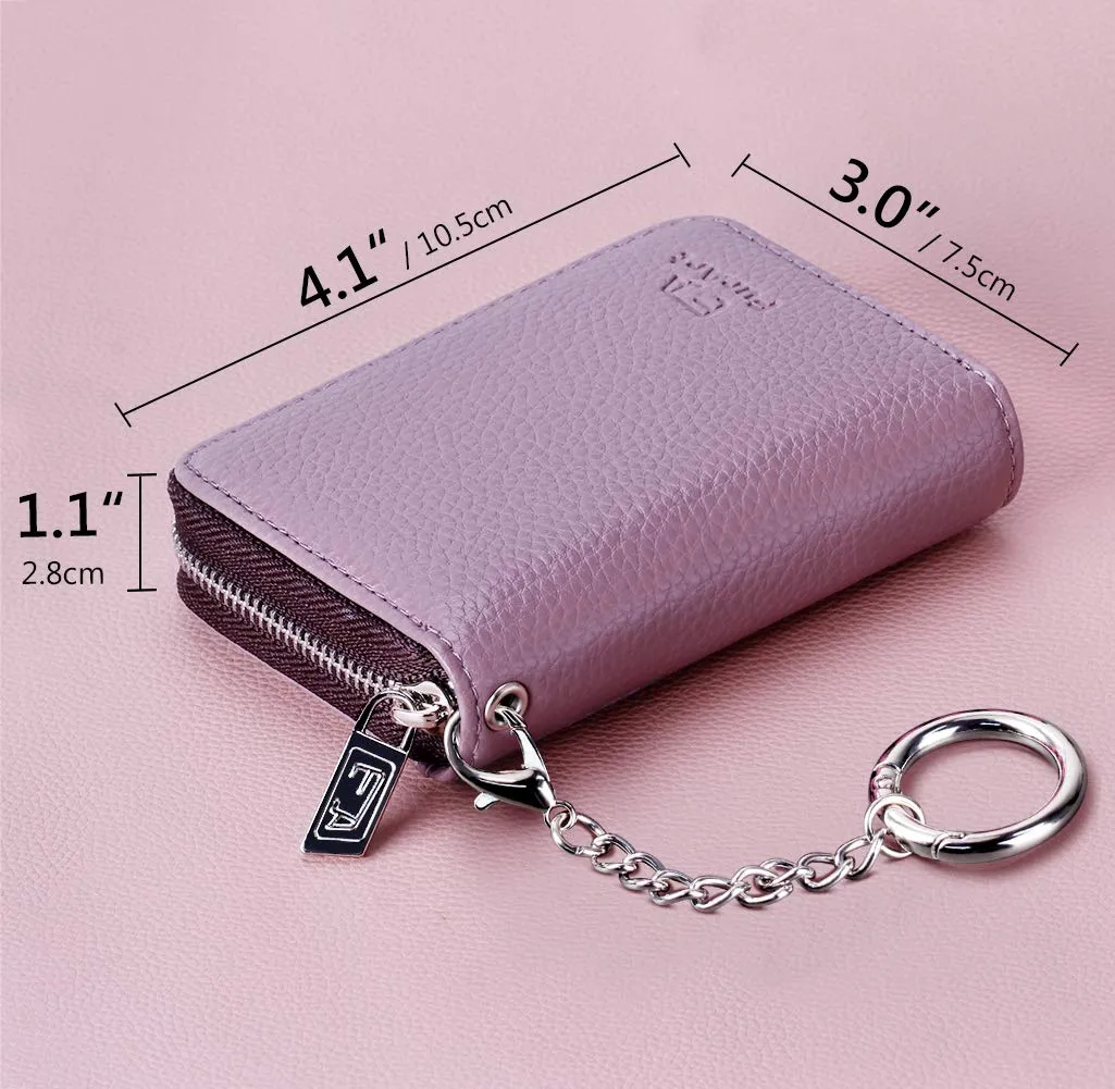 FurArt Porta Carte di Credito con Blocco RFID e Cerniera per Donna e Uomo - immagine 4