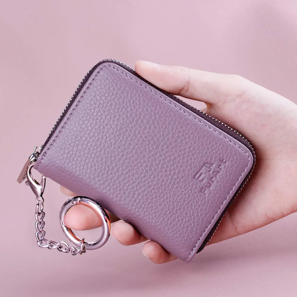 FurArt Porta Carte di Credito con Blocco RFID e Cerniera per Donna e Uomo - immagine 6