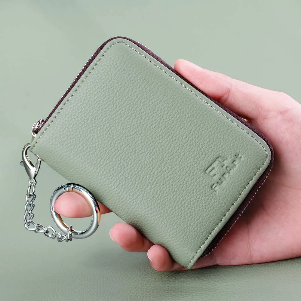 FurArt Porta Carte di Credito con Cerniera e Blocco RFID per Donna e Uomo - immagine 4