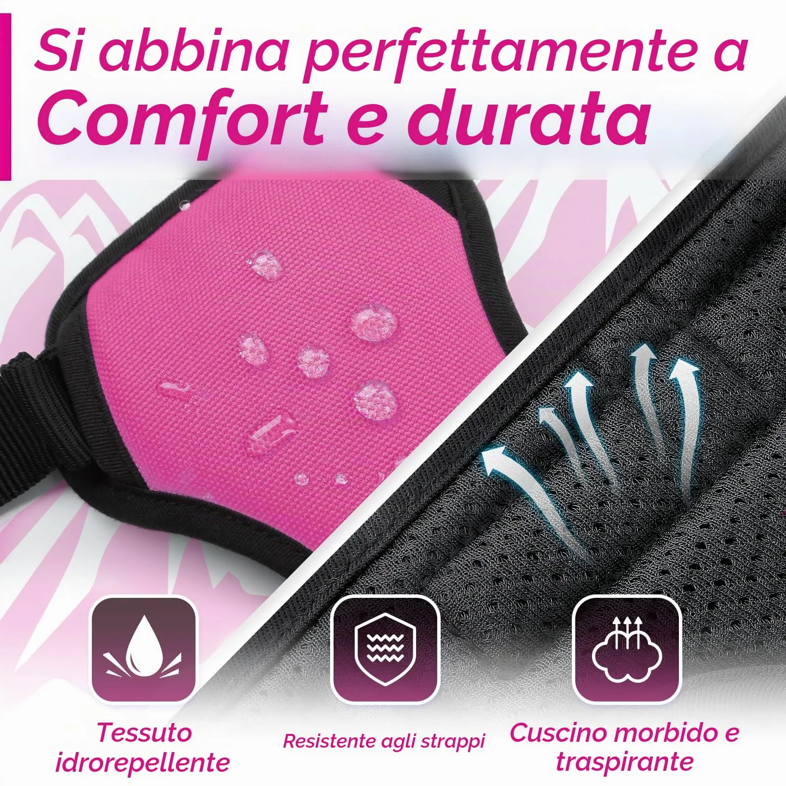 Eagloo Pettorina Cane ad H, Rosa Rossa, Taglia L - immagine 7