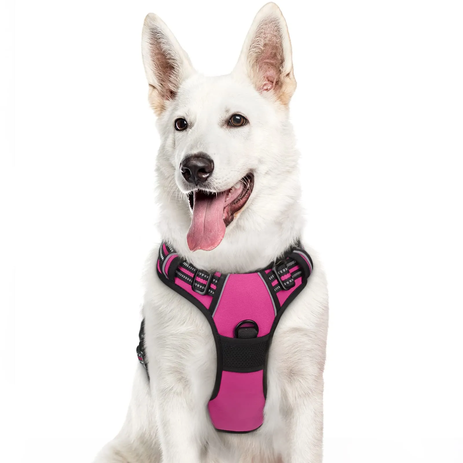Eagloo Pettorina Cane ad H, Rosa Rossa, XL - immagine 1