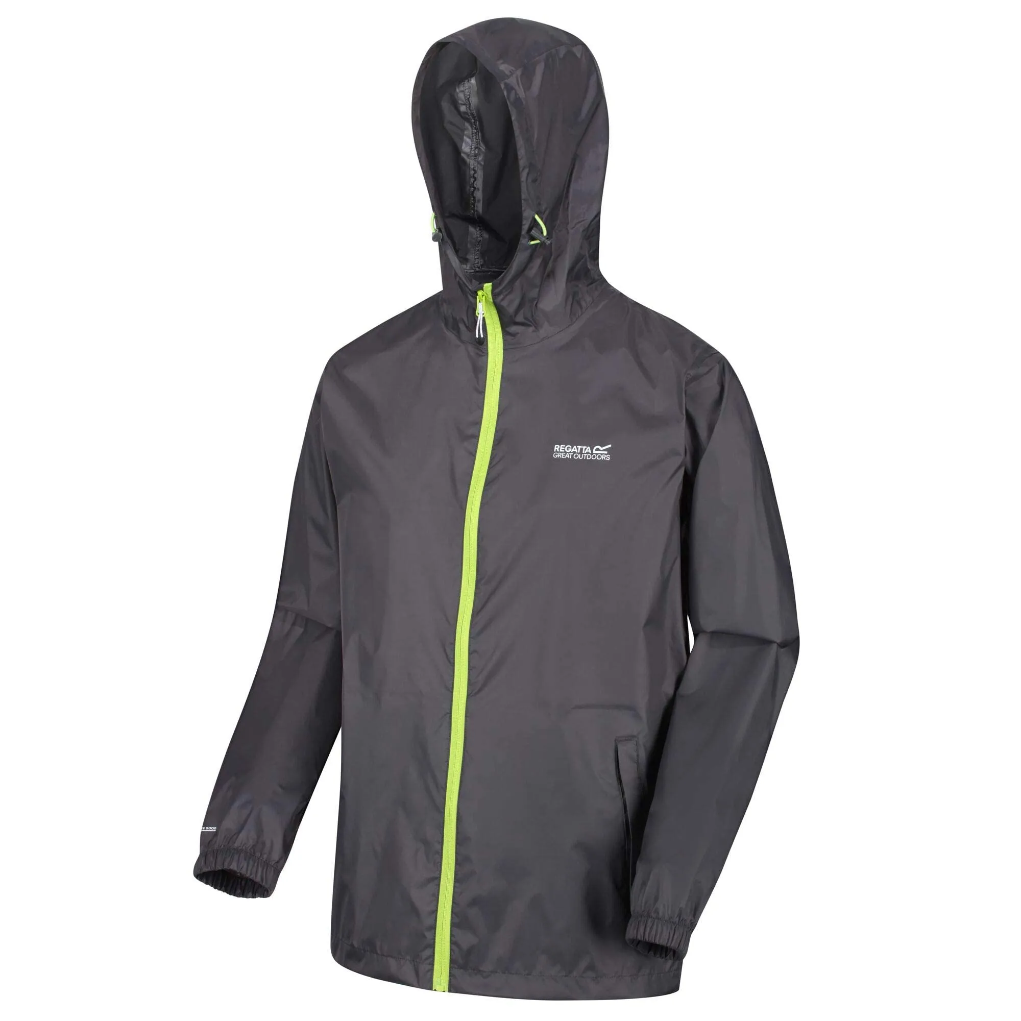 Regatta Pack-It III Giacca Shell Leggera Impermeabile Traspirante con Cappuccio, Uomo, Magnet, S - immagine 3