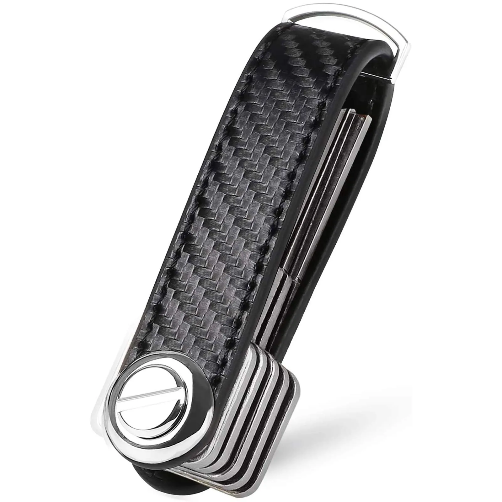 flintronic Organizzatore di Chiavi in Fibra di Carbonio, Pocket Smart Key Holder (7-9 Tasti) - Nero - immagine 1