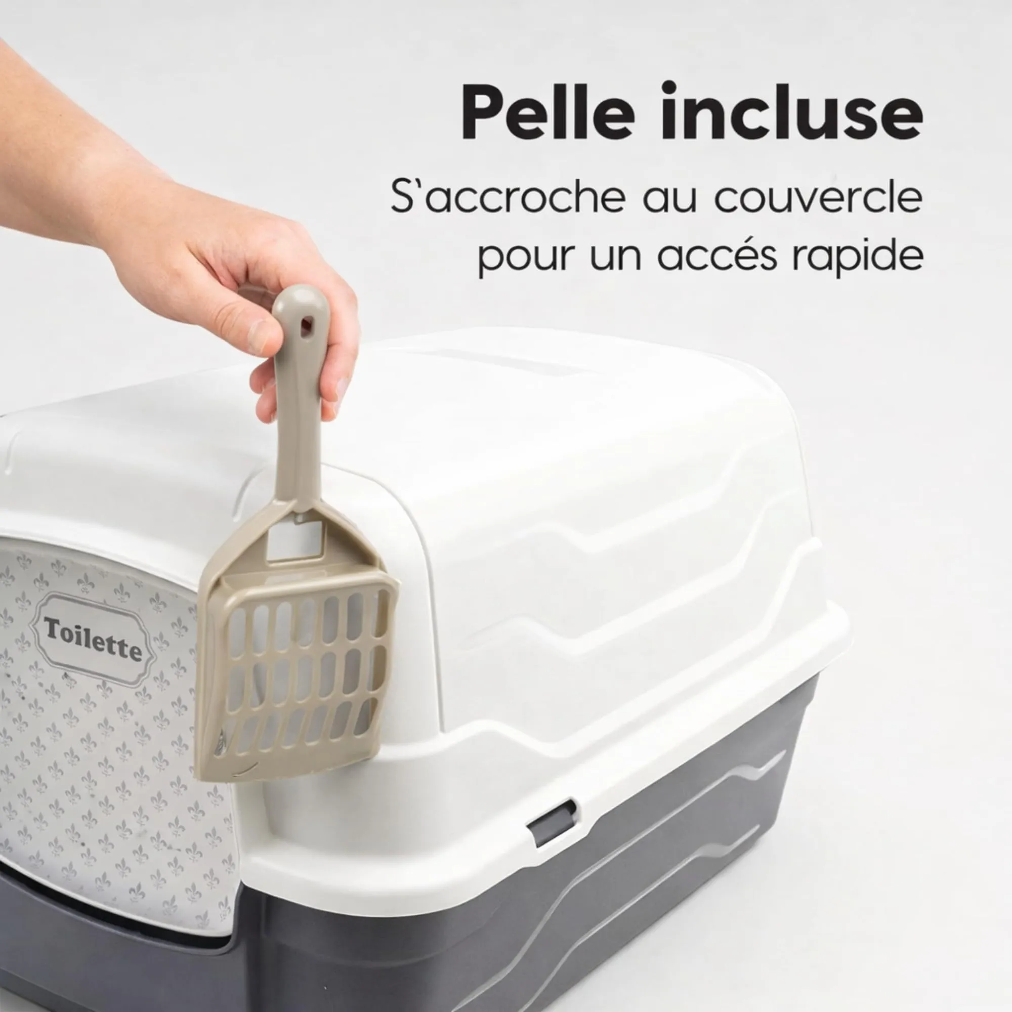 Aimé Queen Cat Litter Box 905063, 52x40x39 cm - immagine 5