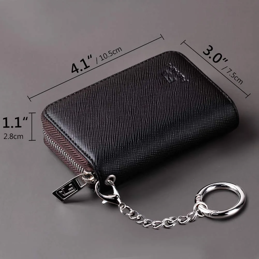 FurArt Porta Carte di Credito con Blocco RFID e Cerniera per Donna e Uomo - immagine 6