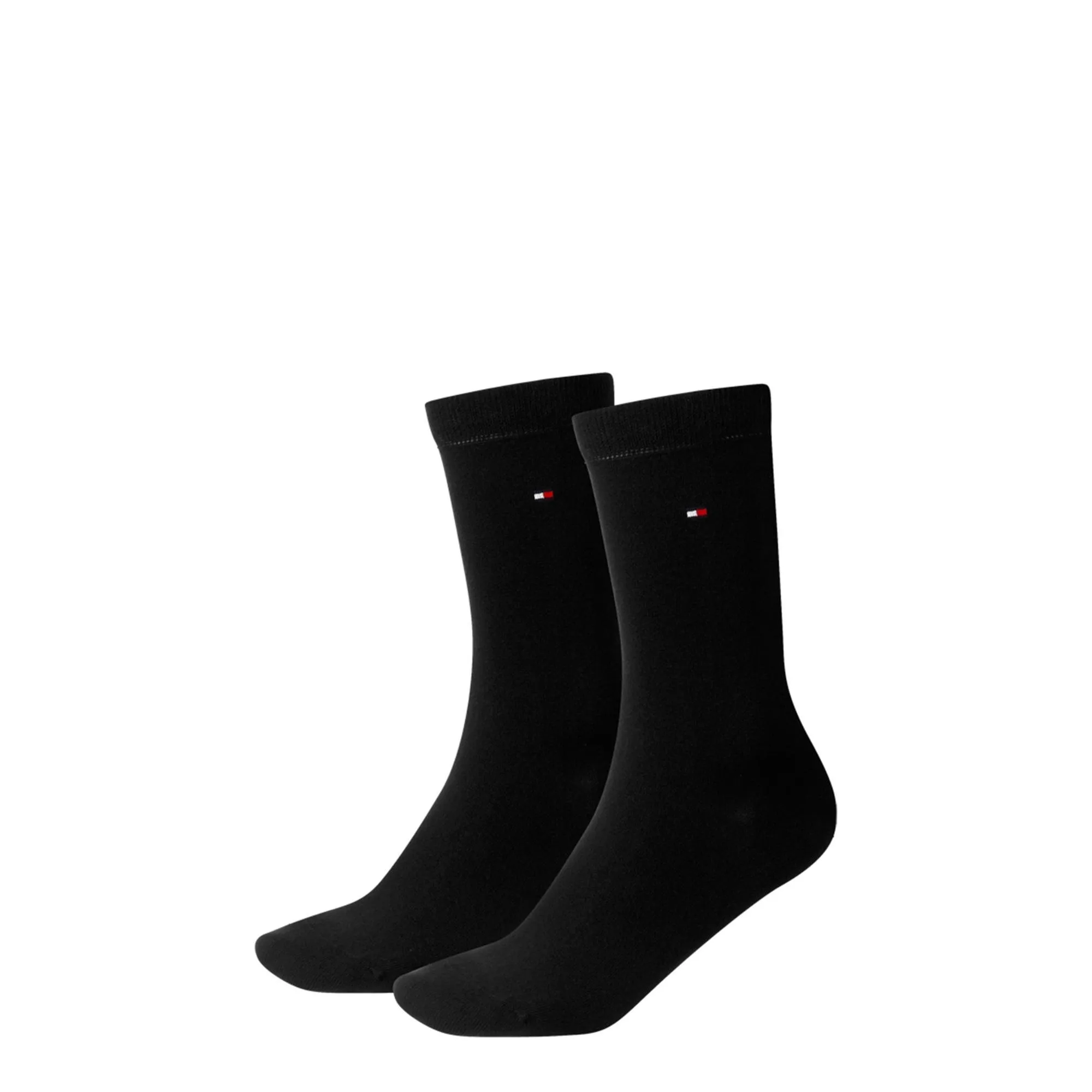 Tommy Hilfiger Classic Calzini Donna, Nero 212, 39-42 (Pacco da 2) - immagine 1