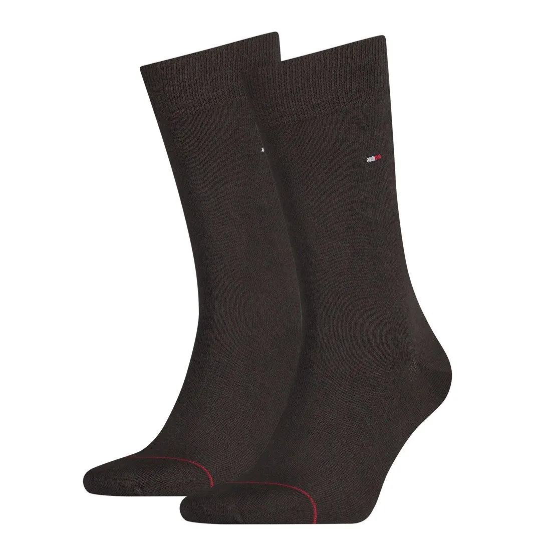 Tommy Hilfiger Classic Calzini Uomo, Marrone 193, 39-42 (Pacco da 2) - immagine 1