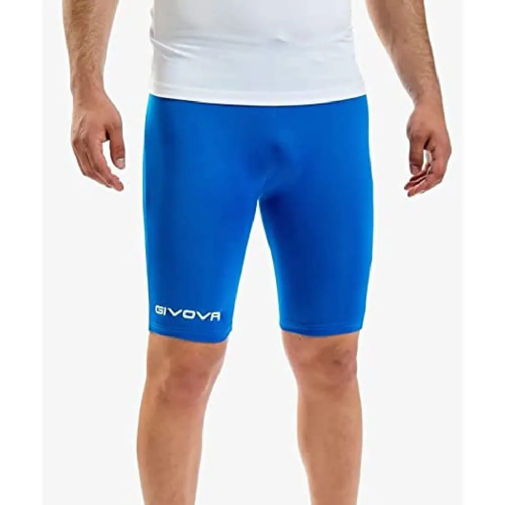 Givova Bermuda Skin Pantaloncino Corsa Uomo, Azzurro, M - immagine 2