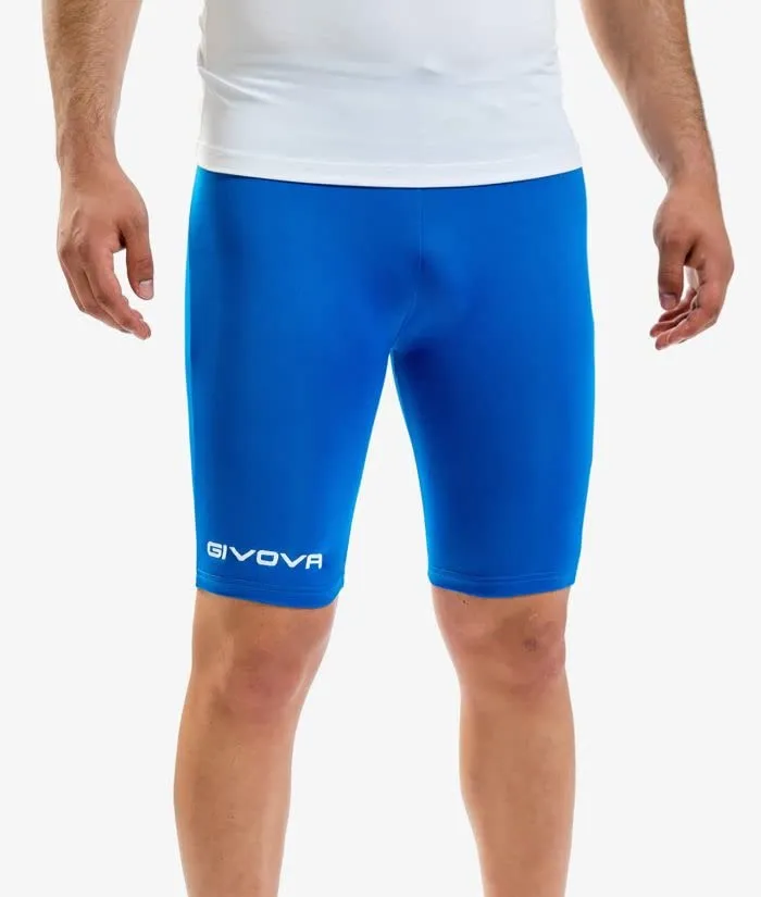 Givova Bermuda Skin Pantaloncino Corsa Uomo, Azzurro, M - immagine 3