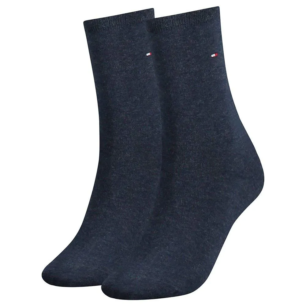 Tommy Hilfiger Classic Women's Socks, Navy 1371, 35-38 (Pack of 2) - immagine 1