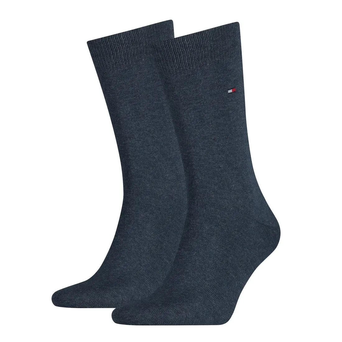 Tommy Hilfiger Classic Men's Socks, Navy 3711, 47-49 (Pack of 2) - immagine 1