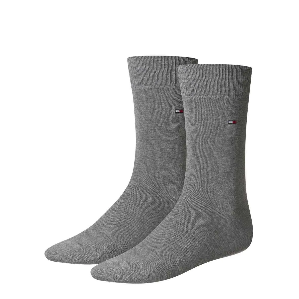 Tommy Hilfiger Classic Calzini Uomo, Grigio 08A, 39-42 (Pacco da 2) - immagine 1